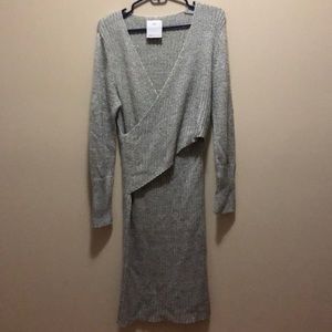 Knit dress gray
